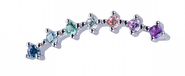 Pendientes Creativos Trepadores Plata- Mezea by Brelery